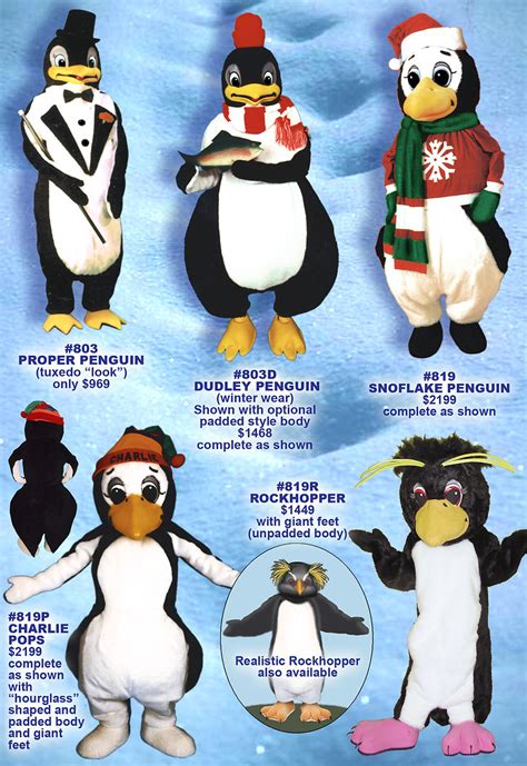 Penguin mascot attire